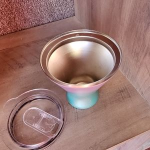 Brumate martini cup with lid mermaid purple and teal